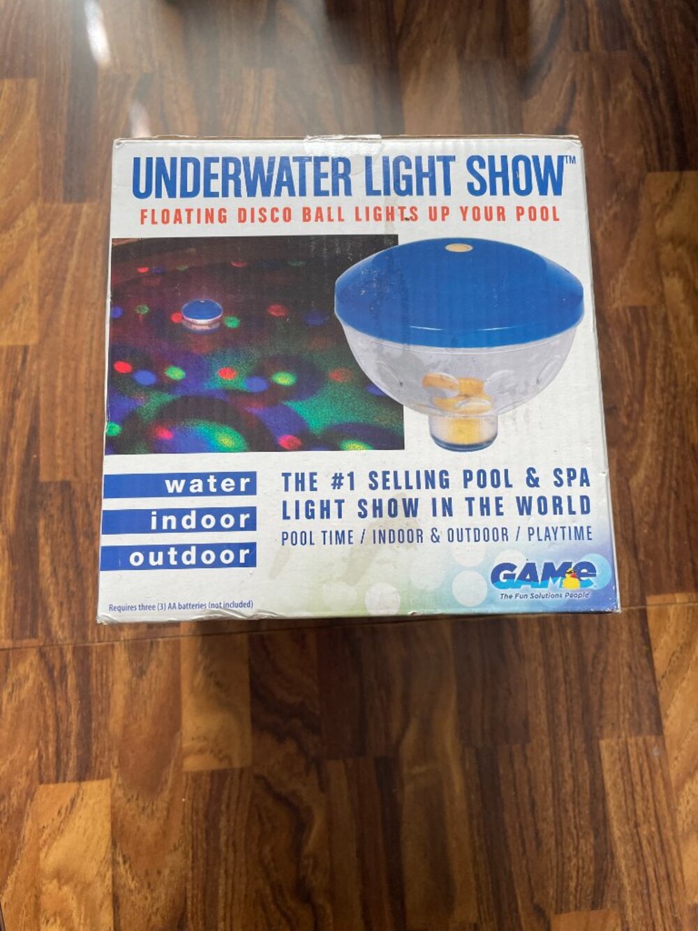 GAME Pool Underwater Light Show-Floating Disco Ball-NWT